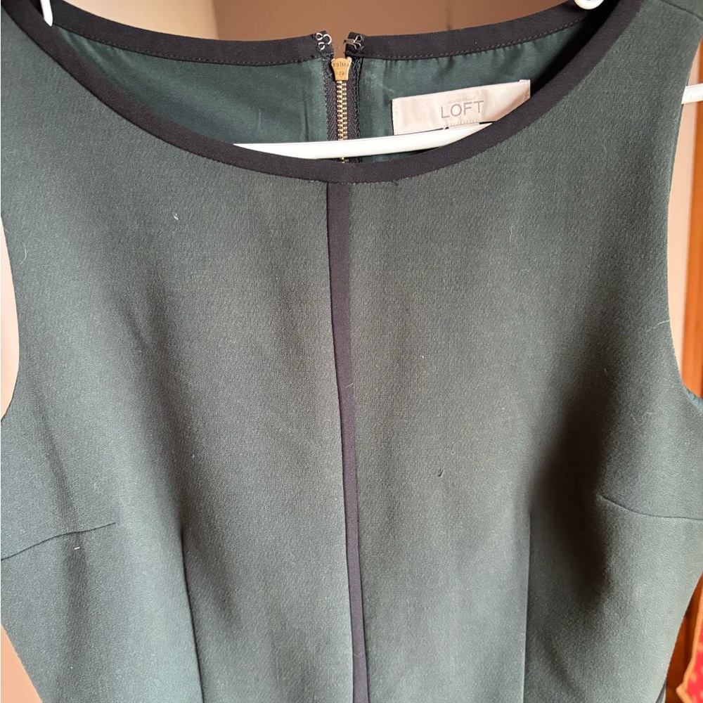 LOFT Green Dress with Elegant Design
